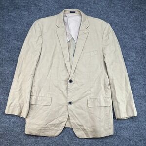 Bonobos Jacket Cotton Linen Unstructured 44L Beige Sport Coat Blazer